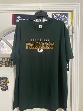 NFL Team Apparel Dark Green Crewneck Tee